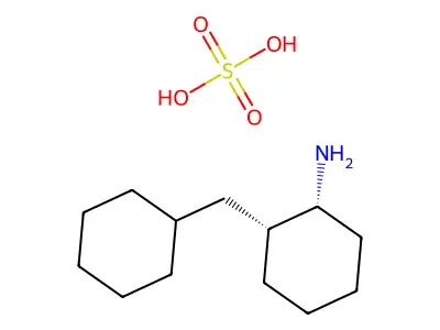 Cyclohexylamine, 2-(cyclohexylmethyl)-, sulfate (Z)- structure