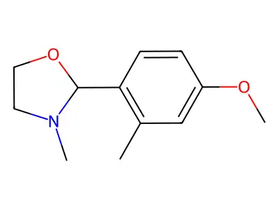 2-(4-Methoxy-2-methylphenyl)-3-methyl-1,3-oxazolidine structure