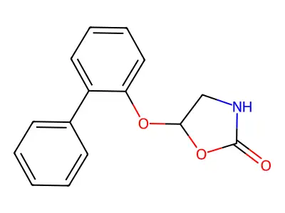 2-Oxazolidinone, 5-(2-biphenylyloxy)- structure