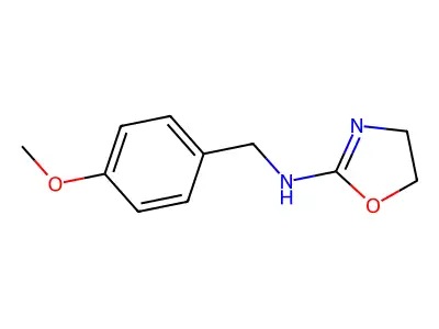 2-Oxazoline, 2-(p-methoxybenzylamino)- structure