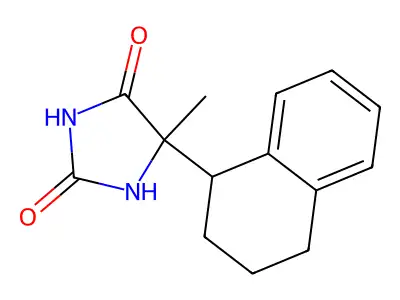 Hydantoin, 5-methyl-5-(1,2,3,4-tetrahydro-1-naphthyl)- structure