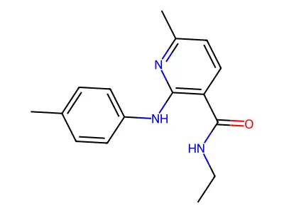 Nicotinamide, N-ethyl-6-methyl-2-(p-toluidino)- structure