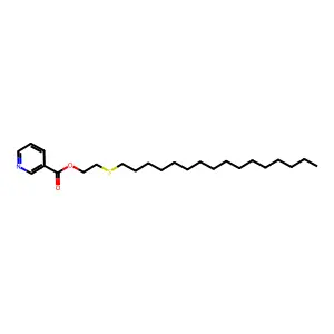 2-(Hexadecylthio)ethyl nicotinate structure