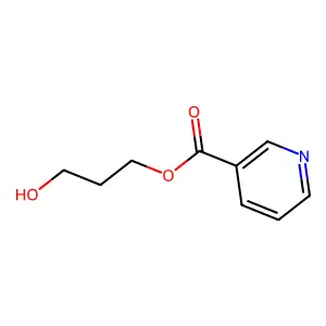 Nicotinic acid, 3-hydroxypropyl ester structure