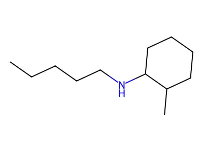 2-methyl-N-pentylcyclohexan-1-amine structure