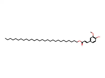 octacosyl (Z)-3-(4-hydroxy-3-methoxyphenyl)prop-2-enoate structure
