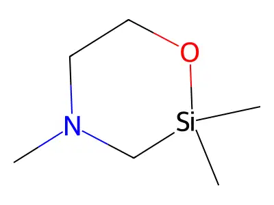 1-Oxa-4-aza-2-silacyclohexane, 2,2,4-trimethyl- structure