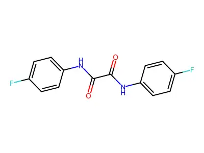 N,N'-Bis(4-fluorophenyl)oxamide structure