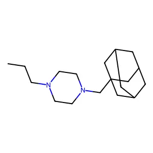 Piperazine, 4-(1-adamantylmethyl)-1-propyl- structure