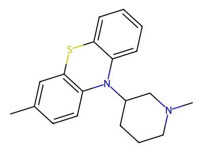 3-Methyl-10-(1-methylpiperidin-3-yl)-10H-phenothiazine structure