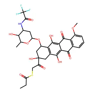 N-(Trifluoroacetyl)adriamycin 14-thiobenzoate structure