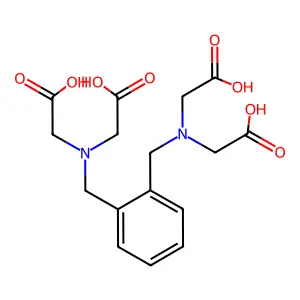 Glycine, N,N-(1,2-phenylenebis(methylene))bis(N-(carboxymethyl)- structure