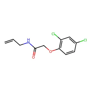 2-(2,4-dichlorophenoxy)-N-prop-2-enylacetamide structure