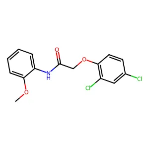 2-(2,4-dichlorophenoxy)-N-(2-methoxyphenyl)acetamide structure