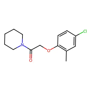 2-(4-Chloro-2-methylphenoxy)-1-(piperidin-1-yl)ethanone structure