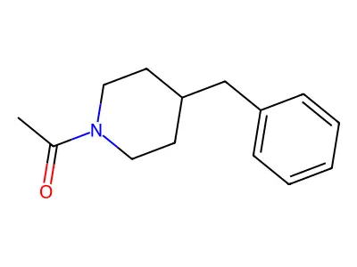 Piperidine, N-acetyl-4-benzyl- structure