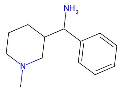 1-(1-Methylpiperidin-3-yl)-1-phenylmethanamine structure