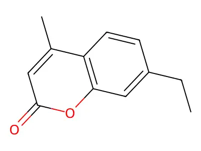 2H-1-Benzopyran-2-one, 7-ethyl-4-methyl- structure