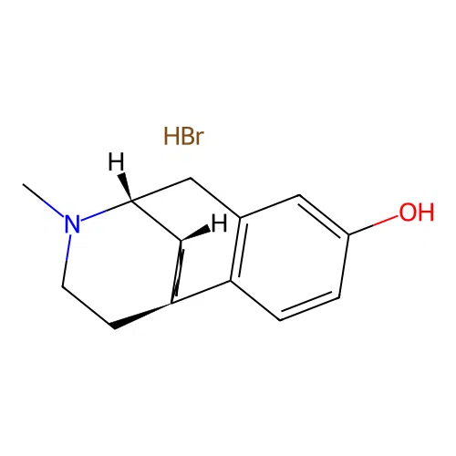 Morphinan-2-ol, 17-methyl-, hydrobromide structure