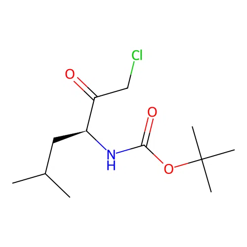 Boc-leu-chloromethylketone structure