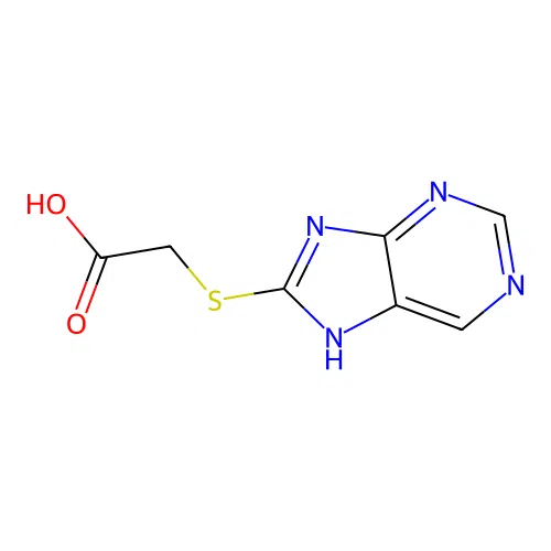 2-(7H-purin-8-ylsulfanyl)acetic acid structure