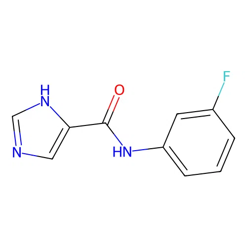 N-(3-fluorophenyl)-1H-imidazole-4-carboxamide structure