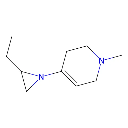 Pyridine, 1,2,5,6-tetrahydro-4-(2-ethyl-1-aziridinyl)-1-methyl- structure