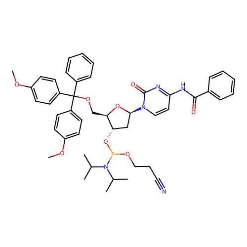 DMT-dC(bz) Phosphoramidite structure