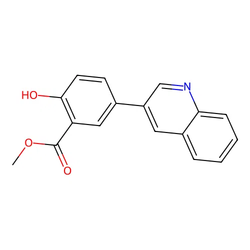 Methyl 2-hydroxy-5-(3-quinolinyl)benzoate structure