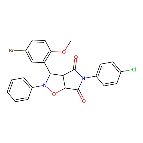 C24H18BrClN2O4 structure