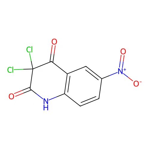 3,3-dichloro-6-nitro-1H-quinoline-2,4-dione structure