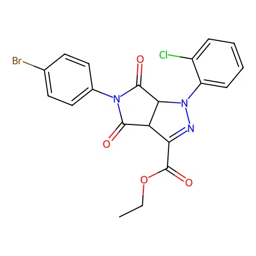 C20H15BrClN3O4 structure