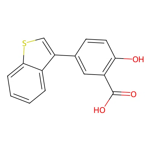 5-(1-Benzothien-3-yl)-2-hydroxybenzoic acid structure