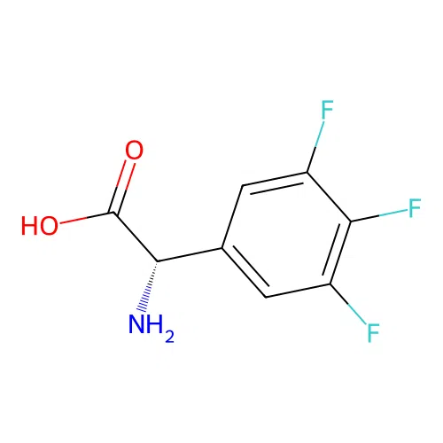 (alphaS)-alpha-Amino-3,4,5-trifluorobenzeneacetic acid structure
