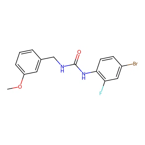 1-(4-Bromo-2-fluorophenyl)-3-[(3-methoxyphenyl)methyl]urea structure