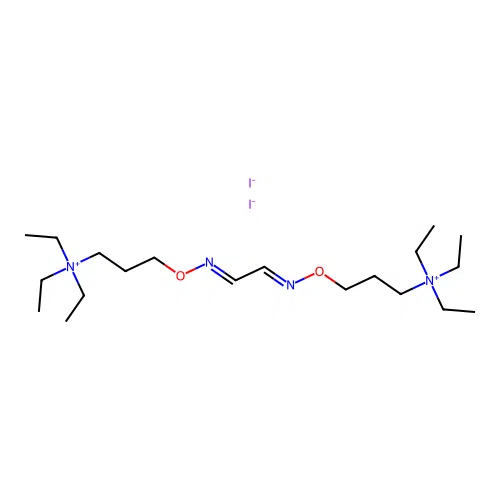Ammonium, (ethanediylidenebis(nitrilooxytrimethylene))bis(triethyl-, diiodide structure