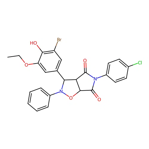 C25H20BrClN2O5 structure