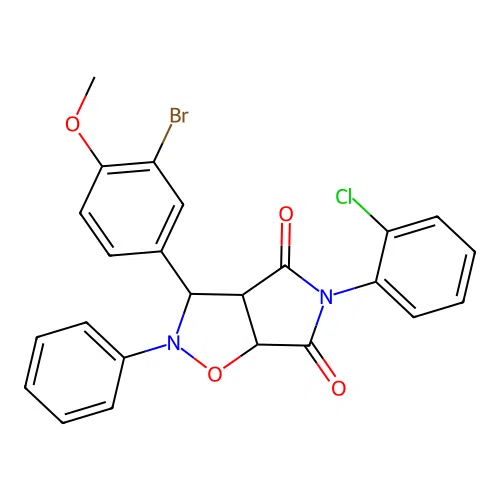 C24H18BrClN2O4 structure