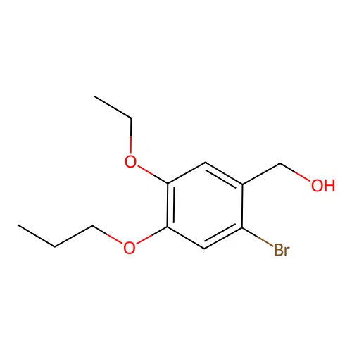 (2-Bromo-5-ethoxy-4-propoxy-phenyl)-methanol structure