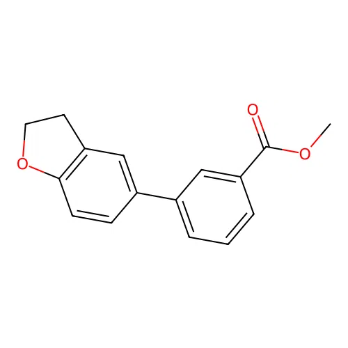 Methyl 3-(2,3-dihydro-1-benzofuran-5-yl)benzoate structure