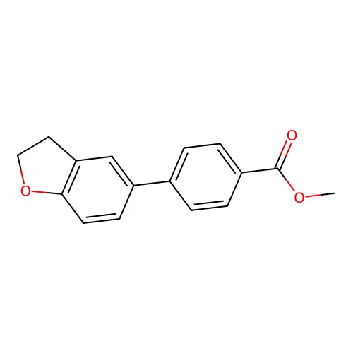 Methyl 4-(2,3-dihydro-1-benzofuran-5-yl)benzoate structure