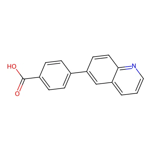 4-(6-Quinolinyl)benzoic acid structure
