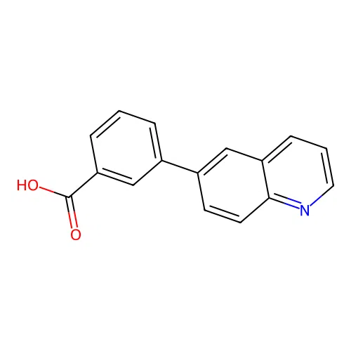3-quinolin-6-ylbenzoic Acid structure