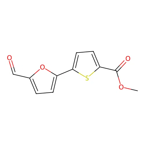 Methyl 5-(5-formyl-2-furyl)-2-thiophenecarboxylate structure