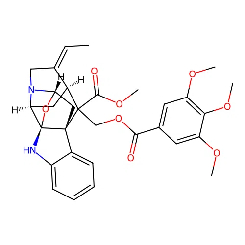 Deacetylpicraline 3,4,5-trimethoxybenzoate structure