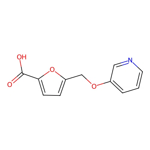 5-[(3-Pyridinyloxy)methyl]-2-furoic acid structure