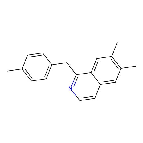 6,7-Dimethyl-1-[(4-methylphenyl)methyl]isoquinoline structure
