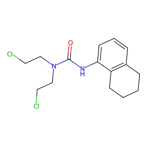 Urea, 1,1-bis(2-chloroethyl)-3-(5,6,7,8-tetrahydronaphth-1-yl)- structure