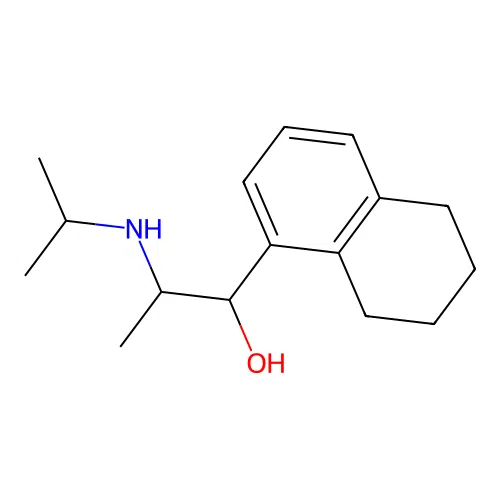 2-(Propan-2-ylamino)-1-(5,6,7,8-tetrahydronaphthalen-1-yl)propan-1-ol structure