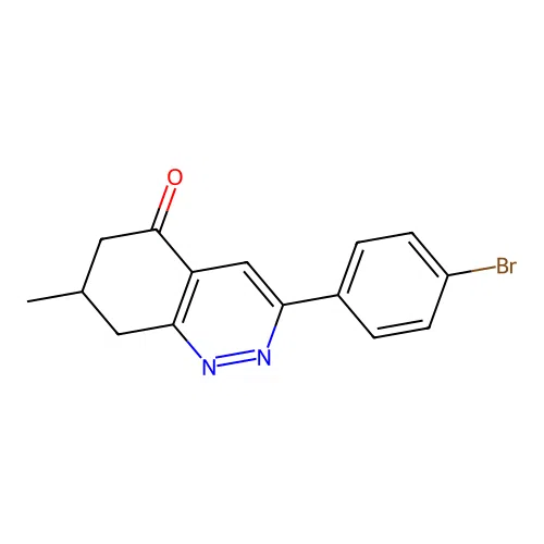 3-(4-Bromophenyl)-7-methyl-6,7,8-trihydrocinnolin-5-one structure